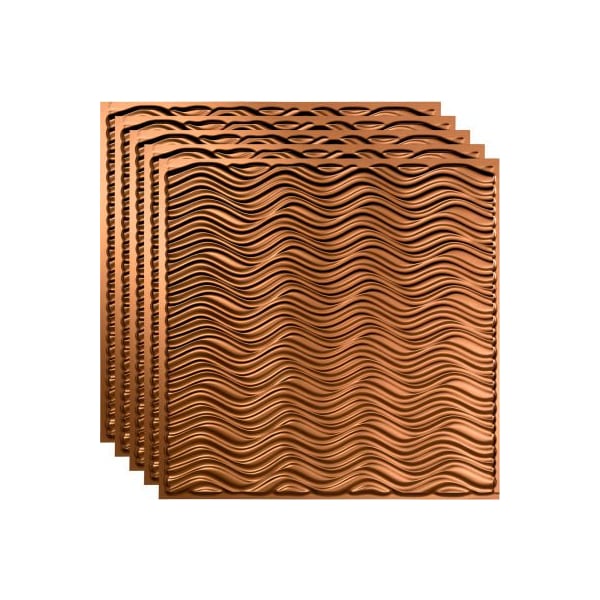 Acoustic Ceiling Products Fasade Current - 23-3/4" x 23-3/4" PVC Lay In Tile in Oil Rubbed Bronze - PL7626 - main